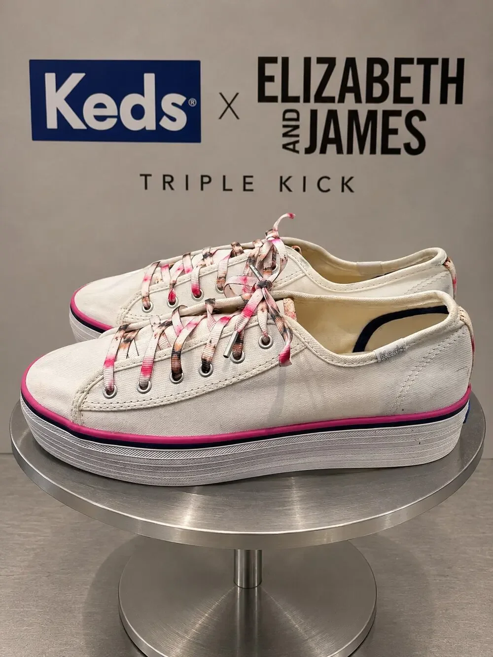 Keds x Elizabeth and James Triple Kick Canvas WF63861 Women’s US 7